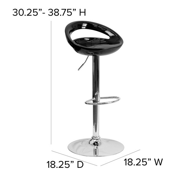 Claudine swivel adjustable height deals bar stool